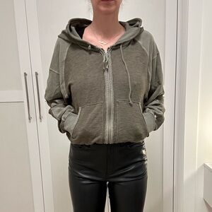 Free People Zip Up Sweater